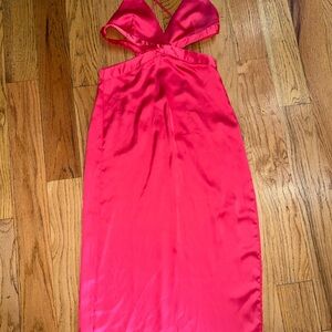 Zara Vibrant Red Backless Dress